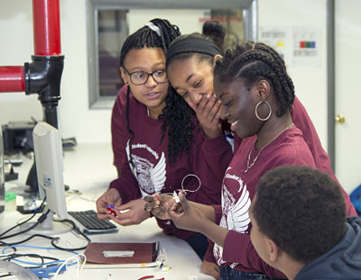 KICP Space Explorer Naa Ashitey (third from the left) is the Quest Bridge Finalist for the University of Chicago