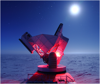 Physics Review magazine has named research results published earlier this year by the South Pole Telescope collaboration as one of the top 10 physics breakthroughs of 2013.