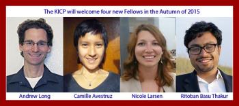 The KICP will welcome 4 new Fellows in the Autumn of 2015