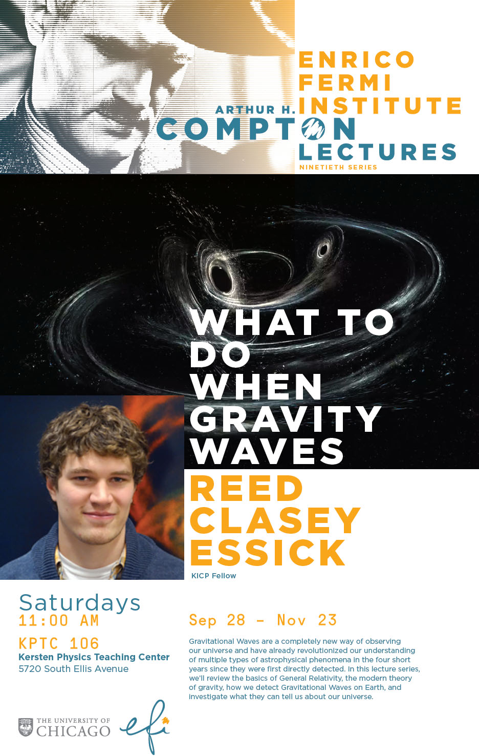 Picture: 90th Compton Lecture: Reed Clasey Essick, What to Do When Gravity Waves